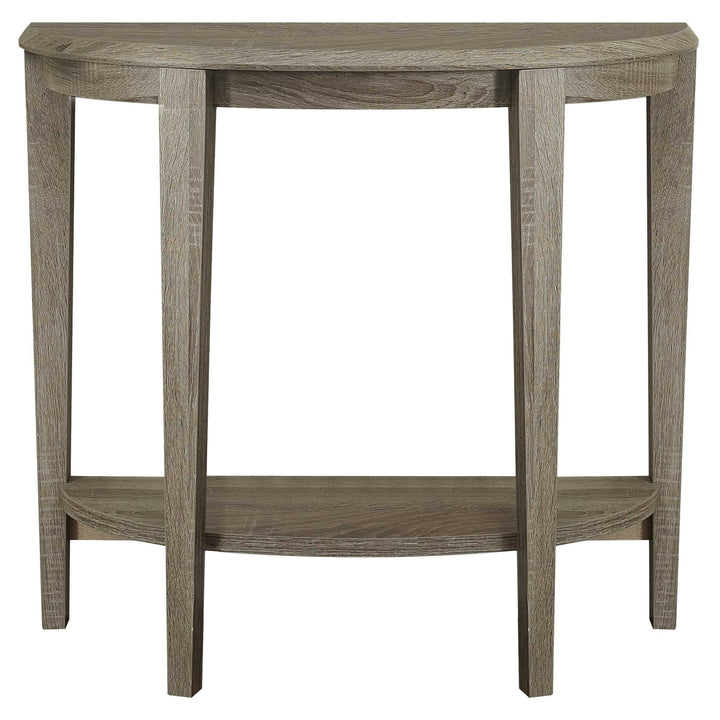 33" Deep Taupe End Table With Shelf Image 1