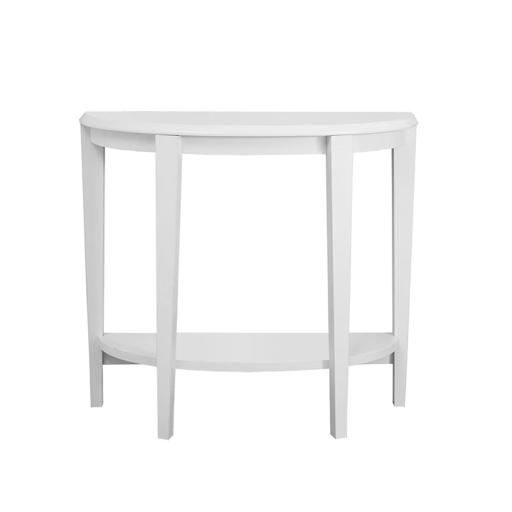 33" White End Table With Shelf Image 1