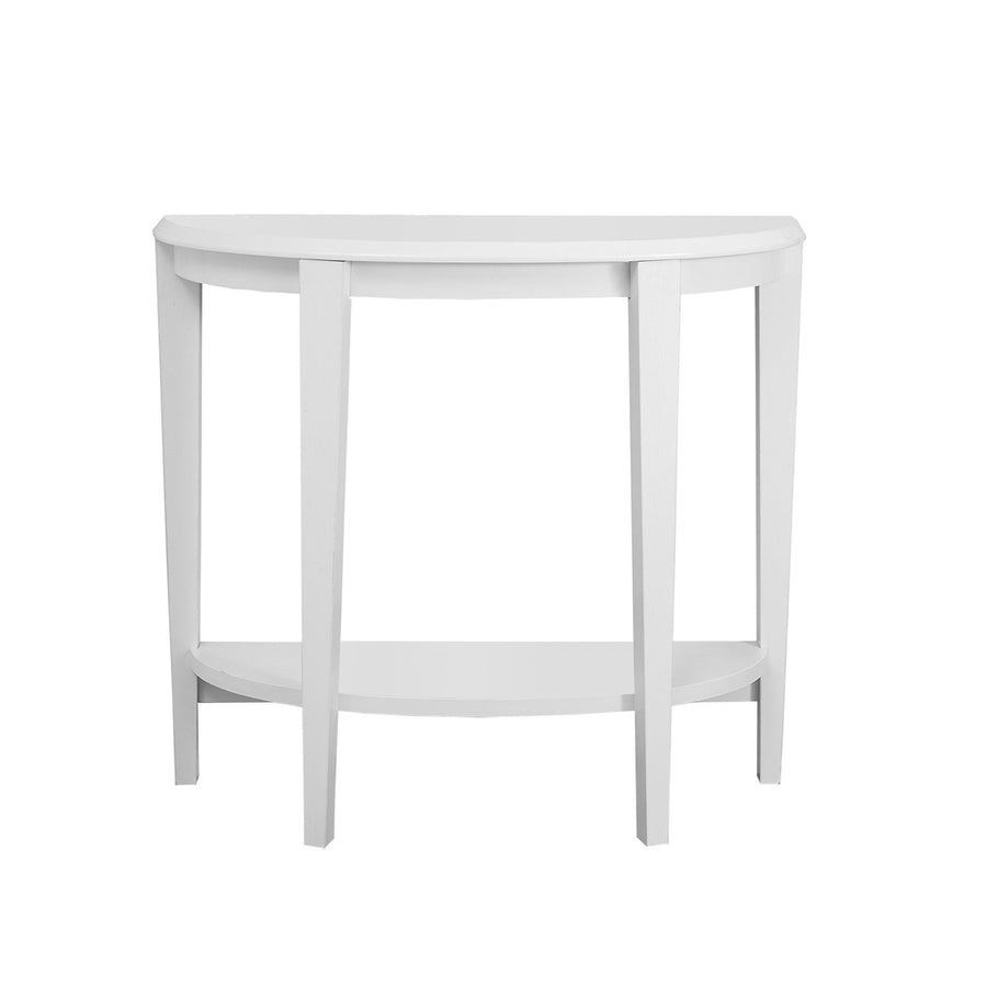 33" White End Table With Shelf Image 1