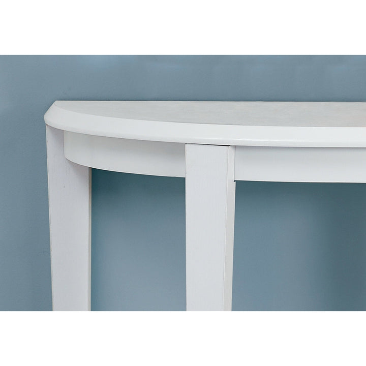 33" White End Table With Shelf Image 2