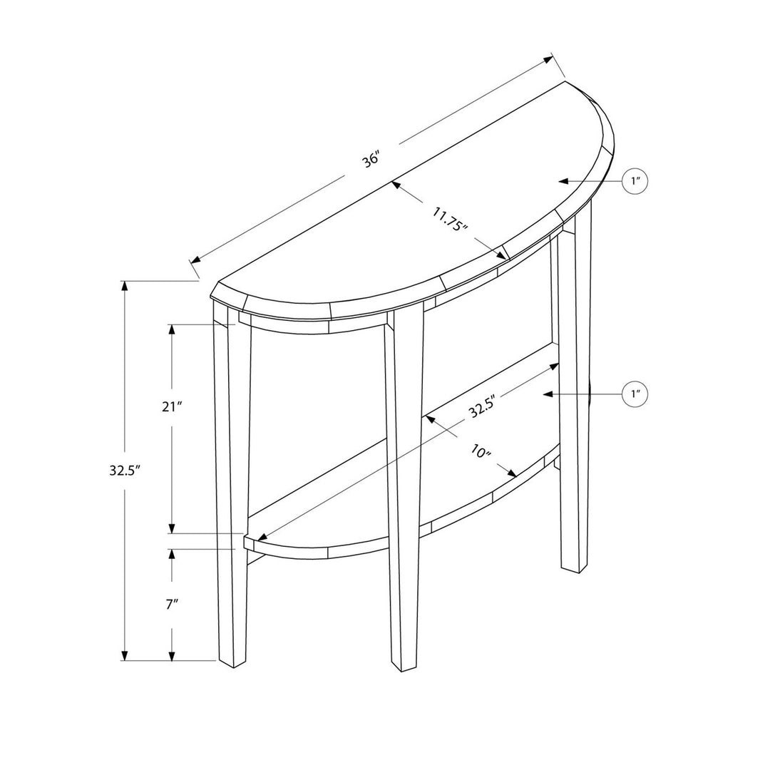 33" White End Table With Shelf Image 3