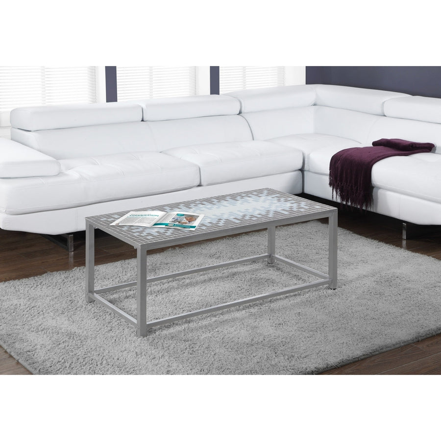 42" Grey Rectangular Coffee Table Image 1