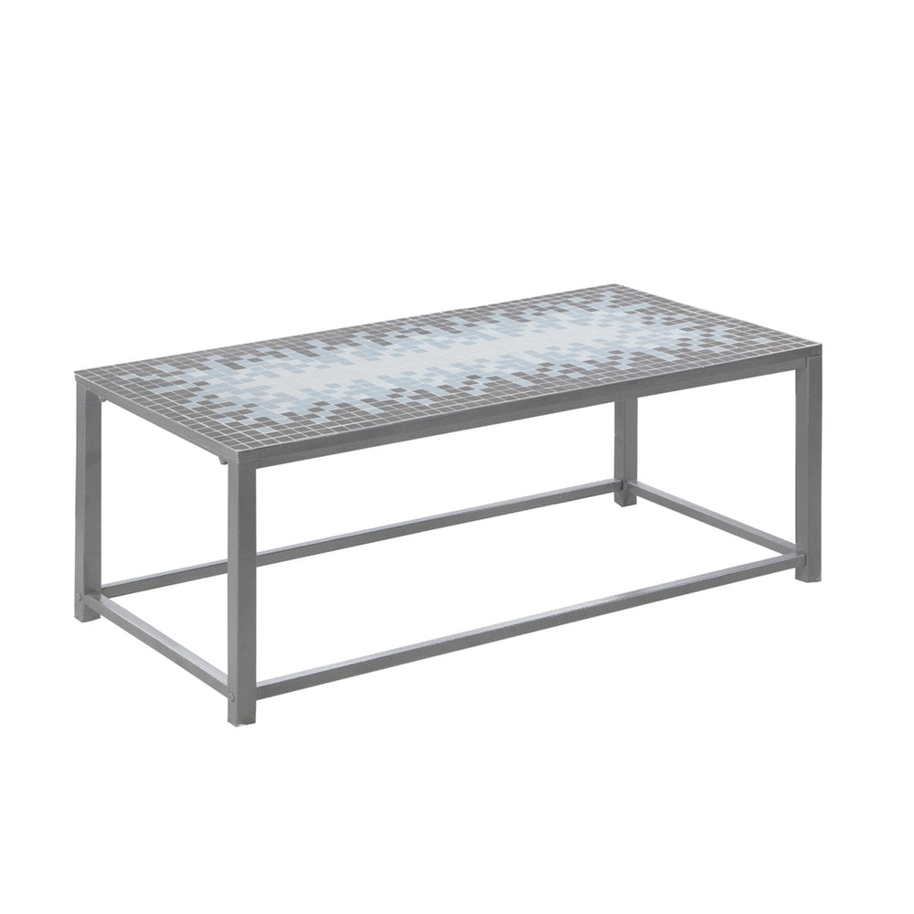 42" Grey Rectangular Coffee Table Image 2