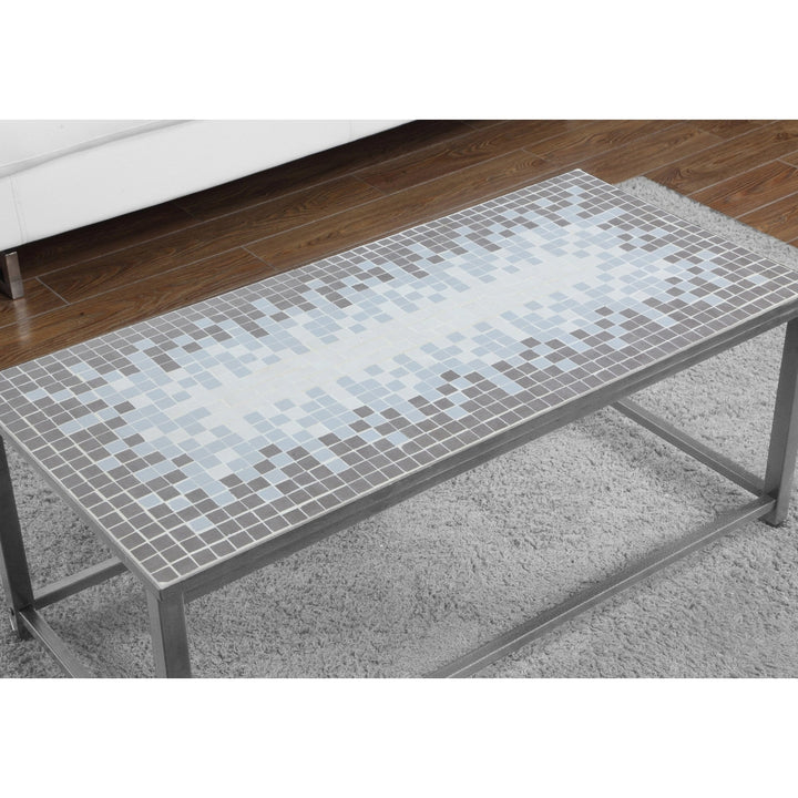 42" Grey Rectangular Coffee Table Image 3