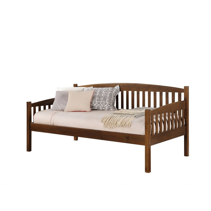 42" Sleeper Sleeper Sofa With Brown Legs Image 1