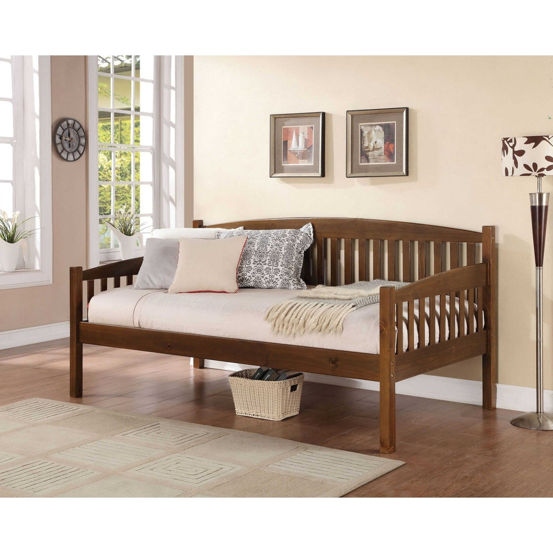 42" Sleeper Sleeper Sofa With Brown Legs Image 2