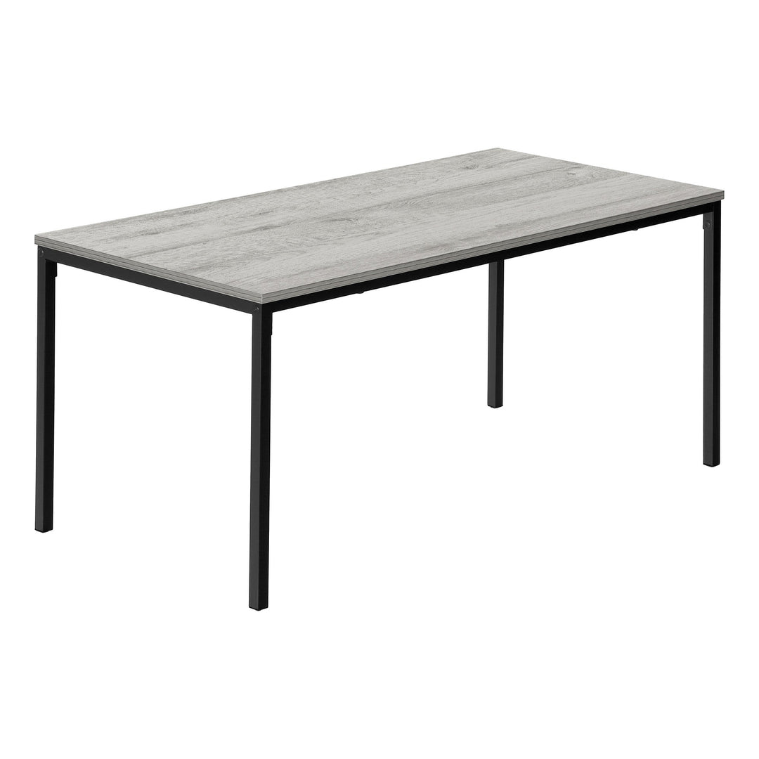 40" Grey And Black Rectangular Coffee Table Image 2