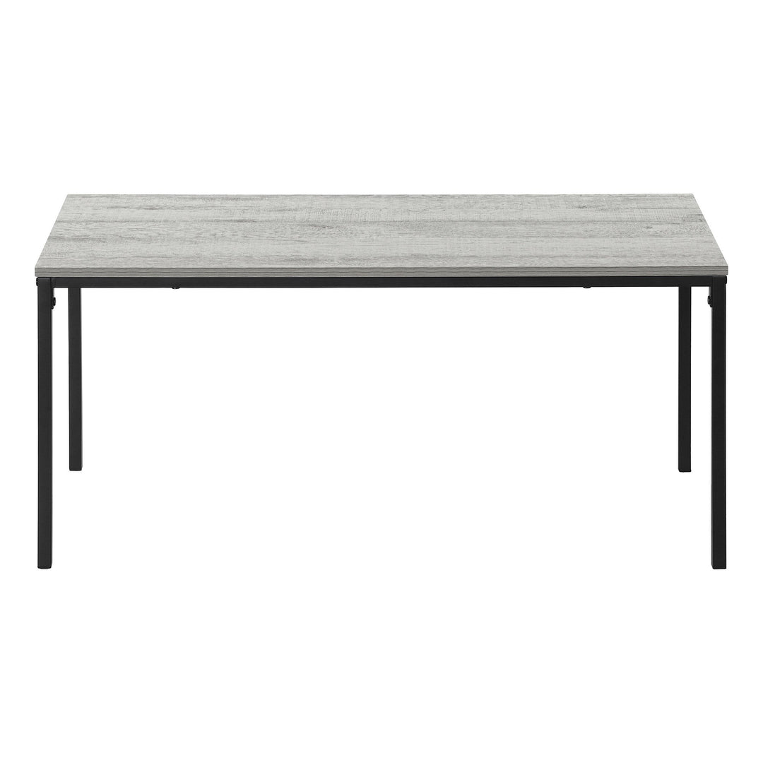 40" Grey And Black Rectangular Coffee Table Image 3