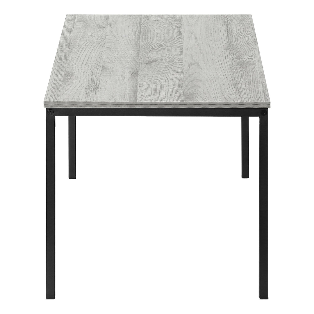 40" Grey And Black Rectangular Coffee Table Image 4