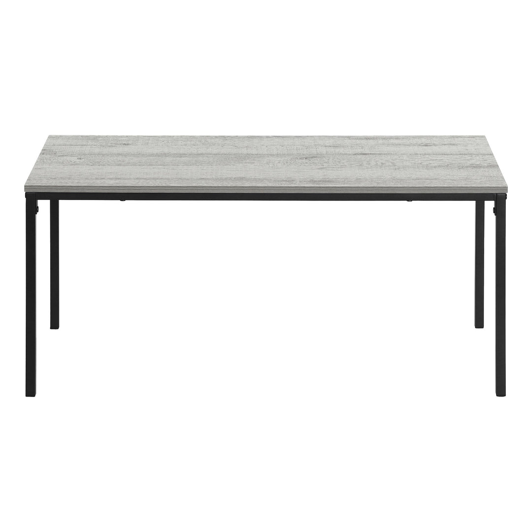 40" Grey And Black Rectangular Coffee Table Image 5