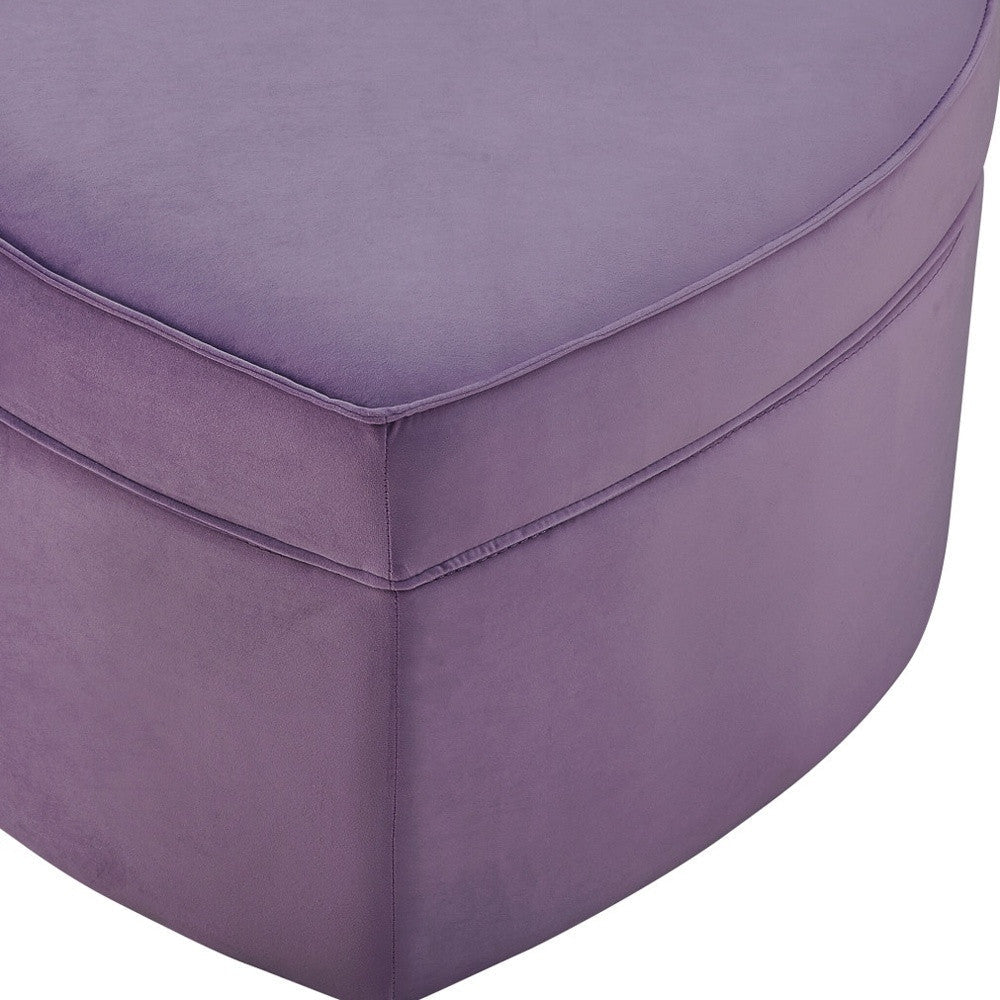 32" Purple Velvet Specialty Storage Image 8