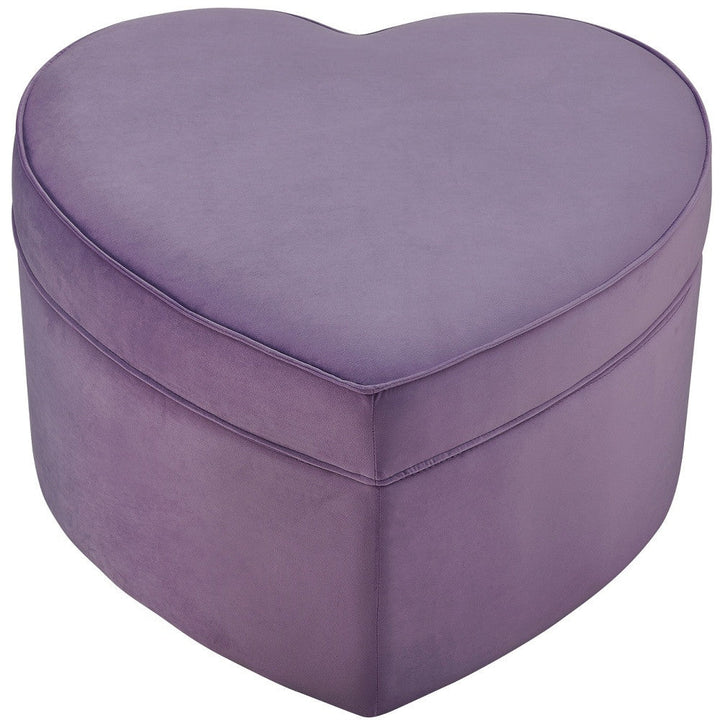 32" Purple Velvet Specialty Storage Image 9