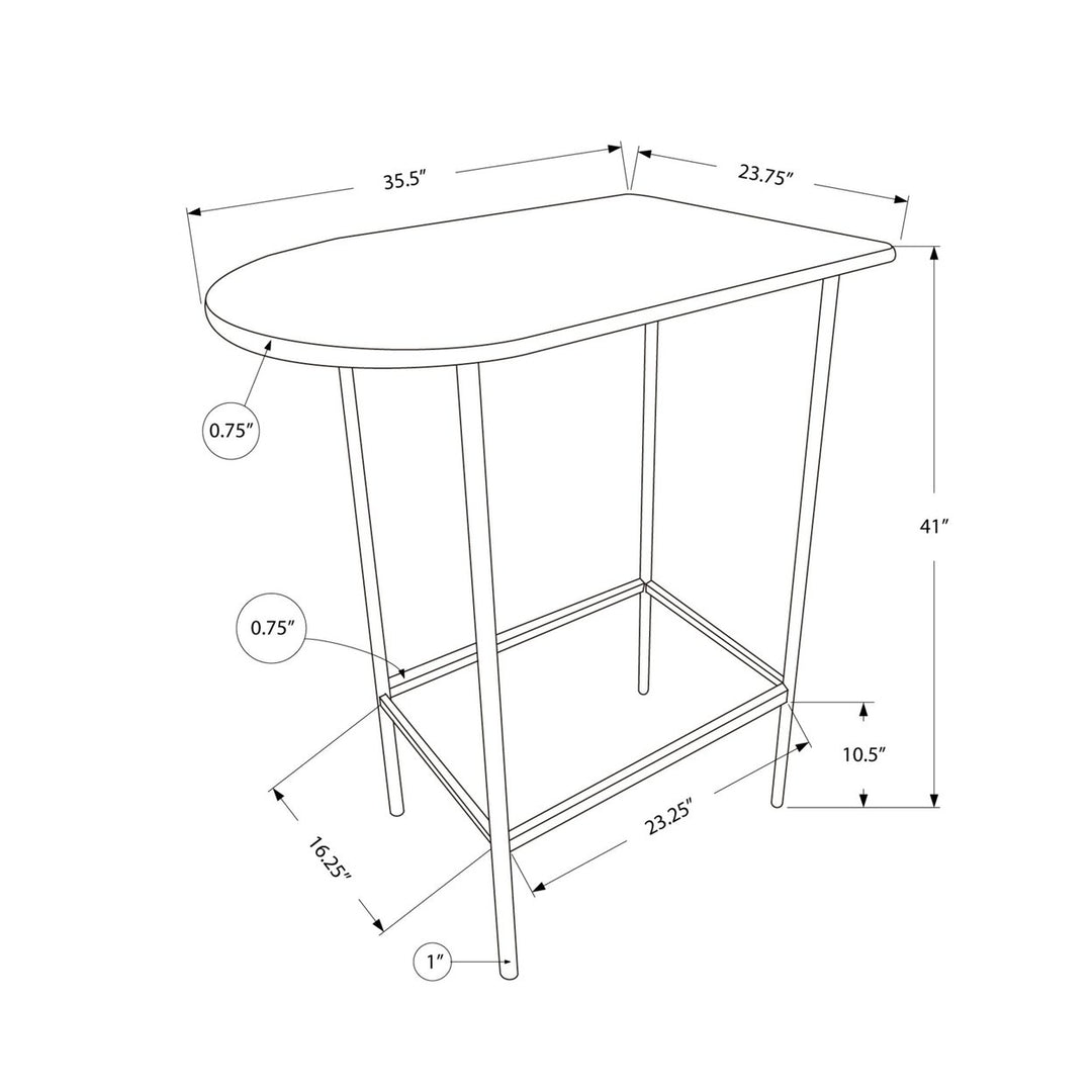 41" Black And Gray End Table Image 3