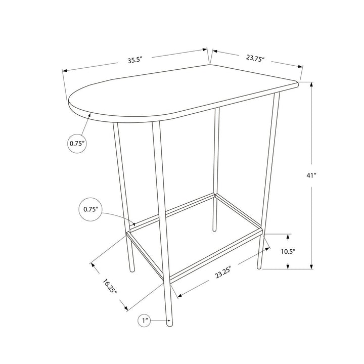 41" Black And Gray End Table Image 3