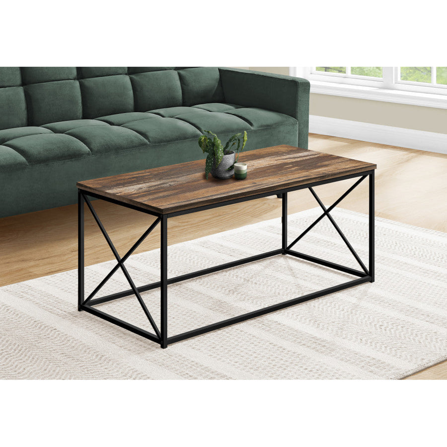 41" Brown Rectangular Coffee Table Image 1