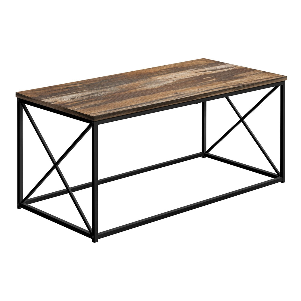 41" Brown Rectangular Coffee Table Image 2