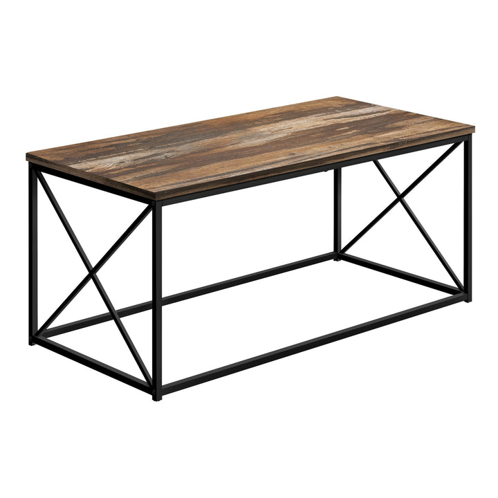 41" Brown Rectangular Coffee Table Image 2