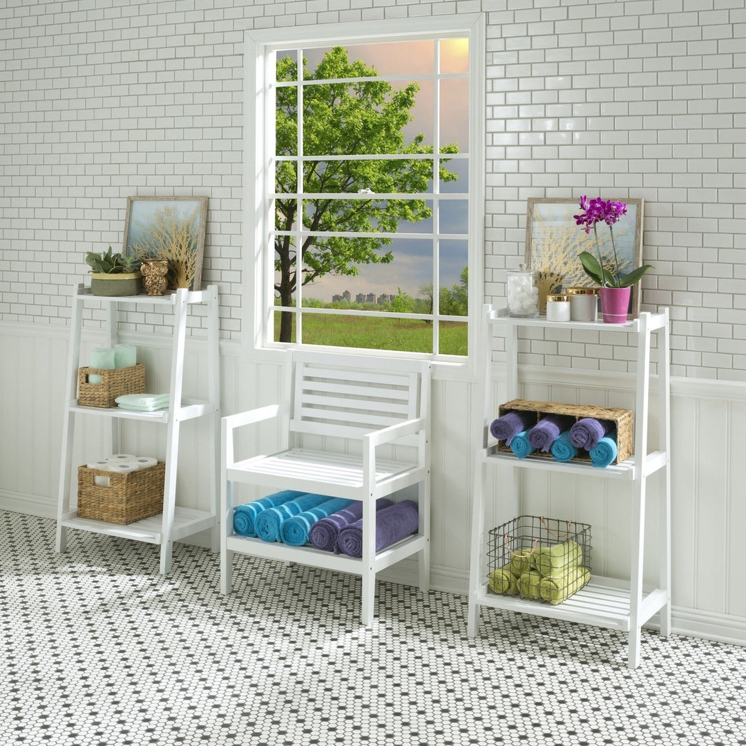 42" Bookcase With 3 Shelves In White Image 3