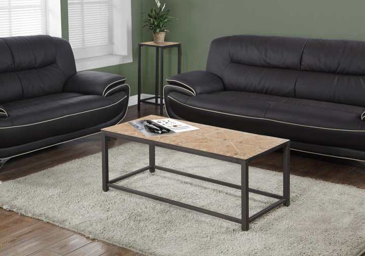 42" Brown Rectangular Coffee Table Image 1