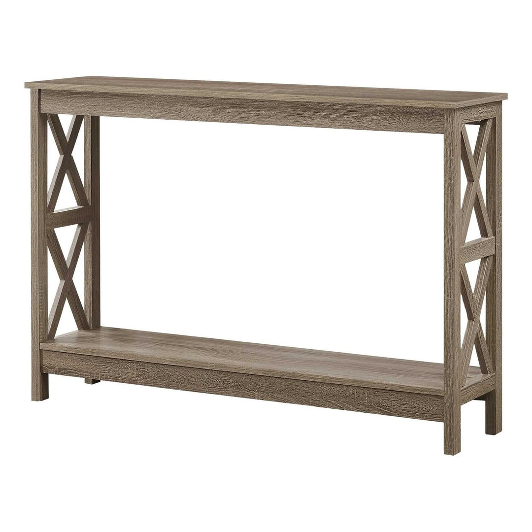 47" Taupe Console Table With Storage Image 6