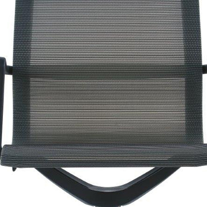 Black Adjustable Swivel Fabric Rolling Office Chair Image 10