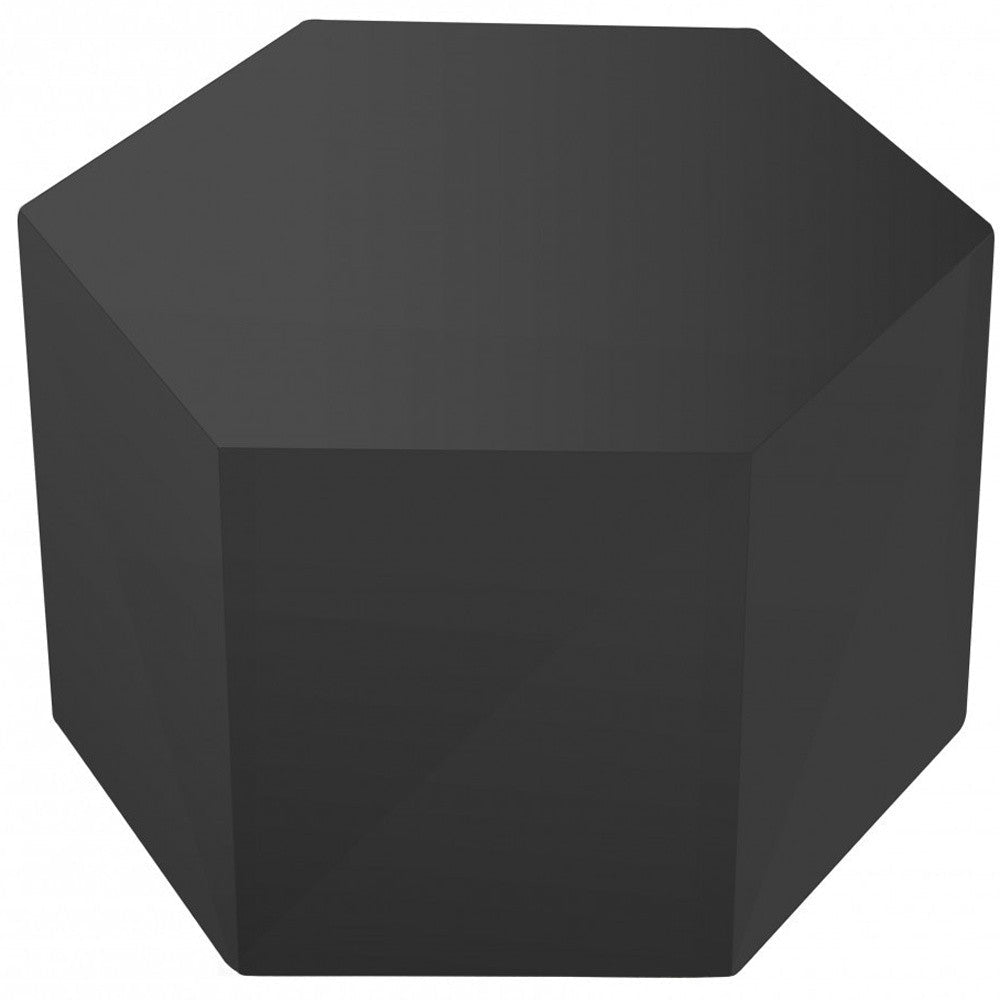 9" Grey Hexagon End Table Image 2