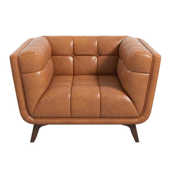 Addison Lounge Chair (Cognac Leather) Image 1