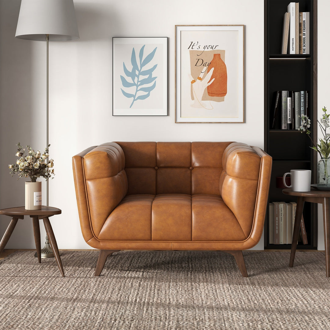 Addison Lounge Chair (Cognac Leather) Image 3