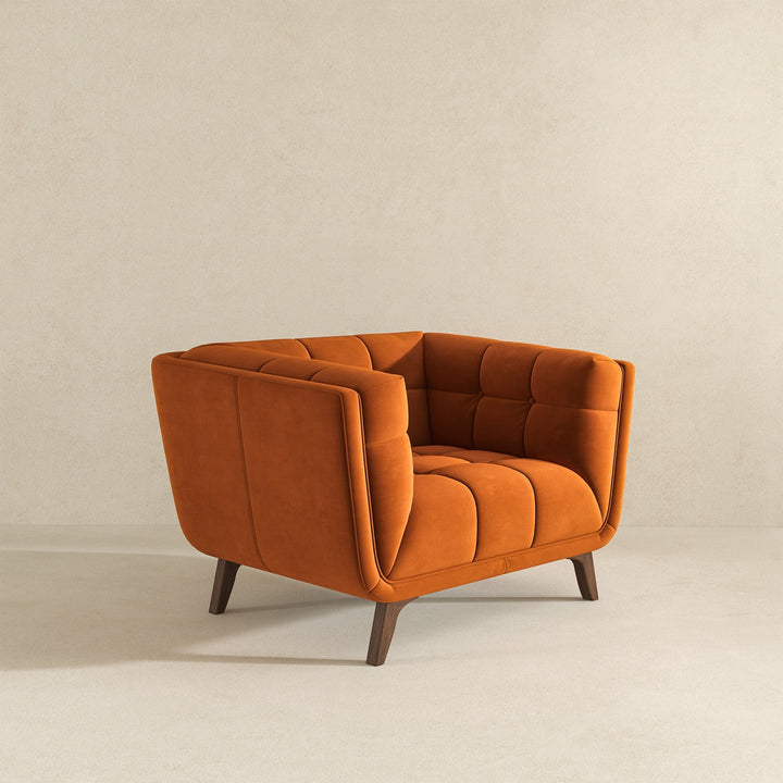 Addison Lounge Chair (Burnt Orange Velvet) Image 4