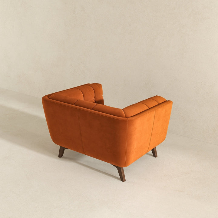 Addison Lounge Chair (Burnt Orange Velvet) Image 6