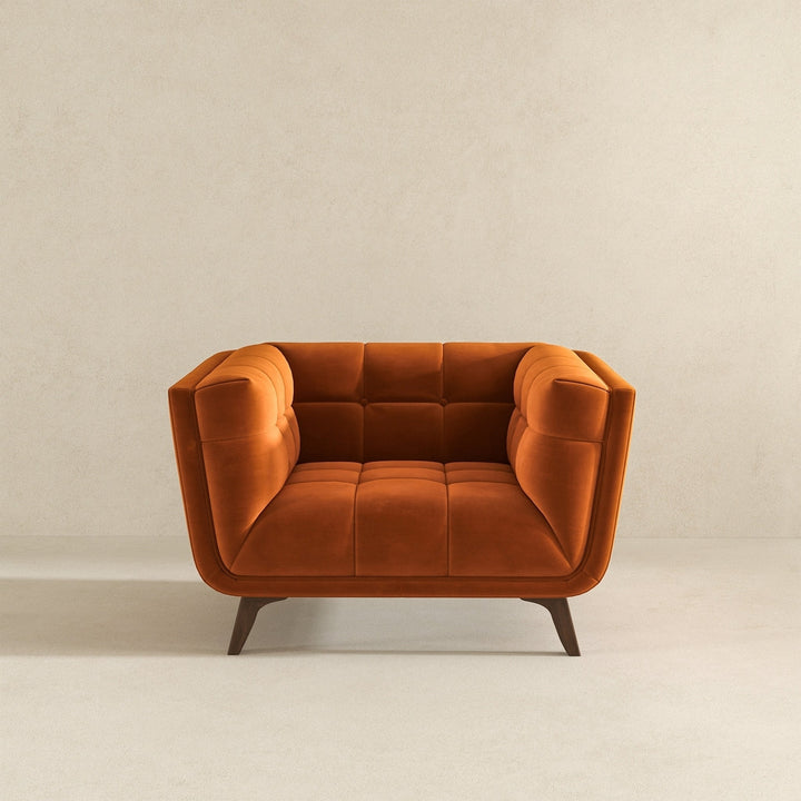 Addison Lounge Chair (Burnt Orange Velvet) Image 7