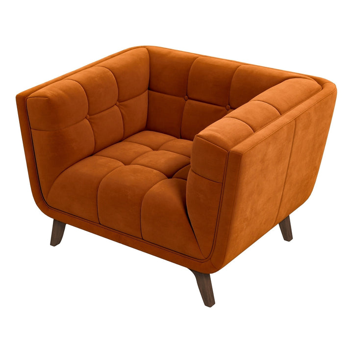 Addison Lounge Chair (Burnt Orange Velvet) Image 8