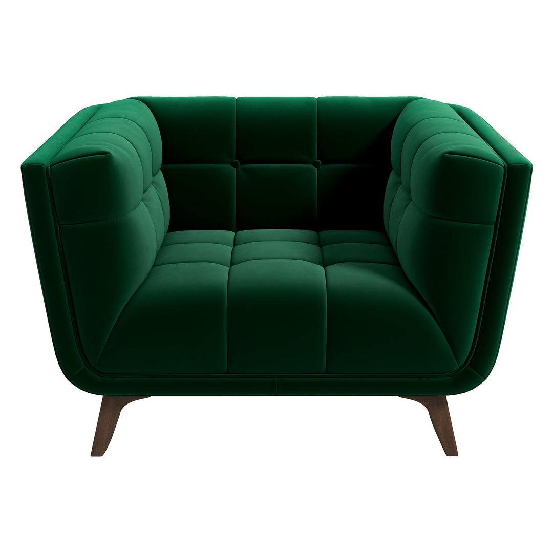 Addison Lounge Chair (Dark Green Velvet) Image 1