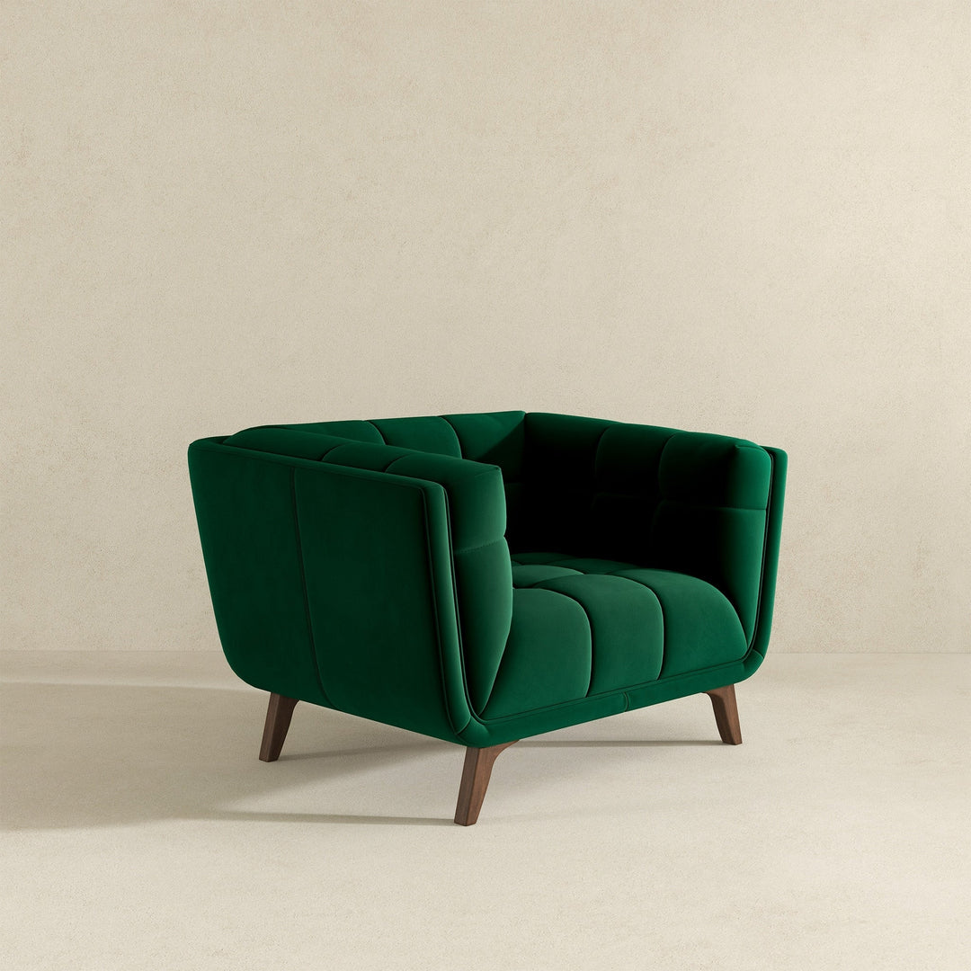 Addison Lounge Chair (Dark Green Velvet) Image 3