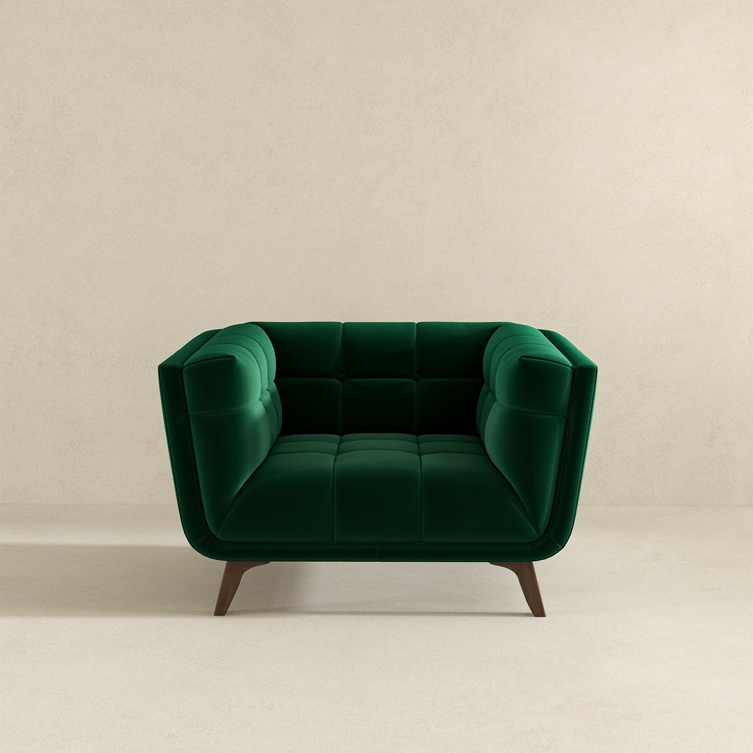 Addison Lounge Chair (Dark Green Velvet) Image 4