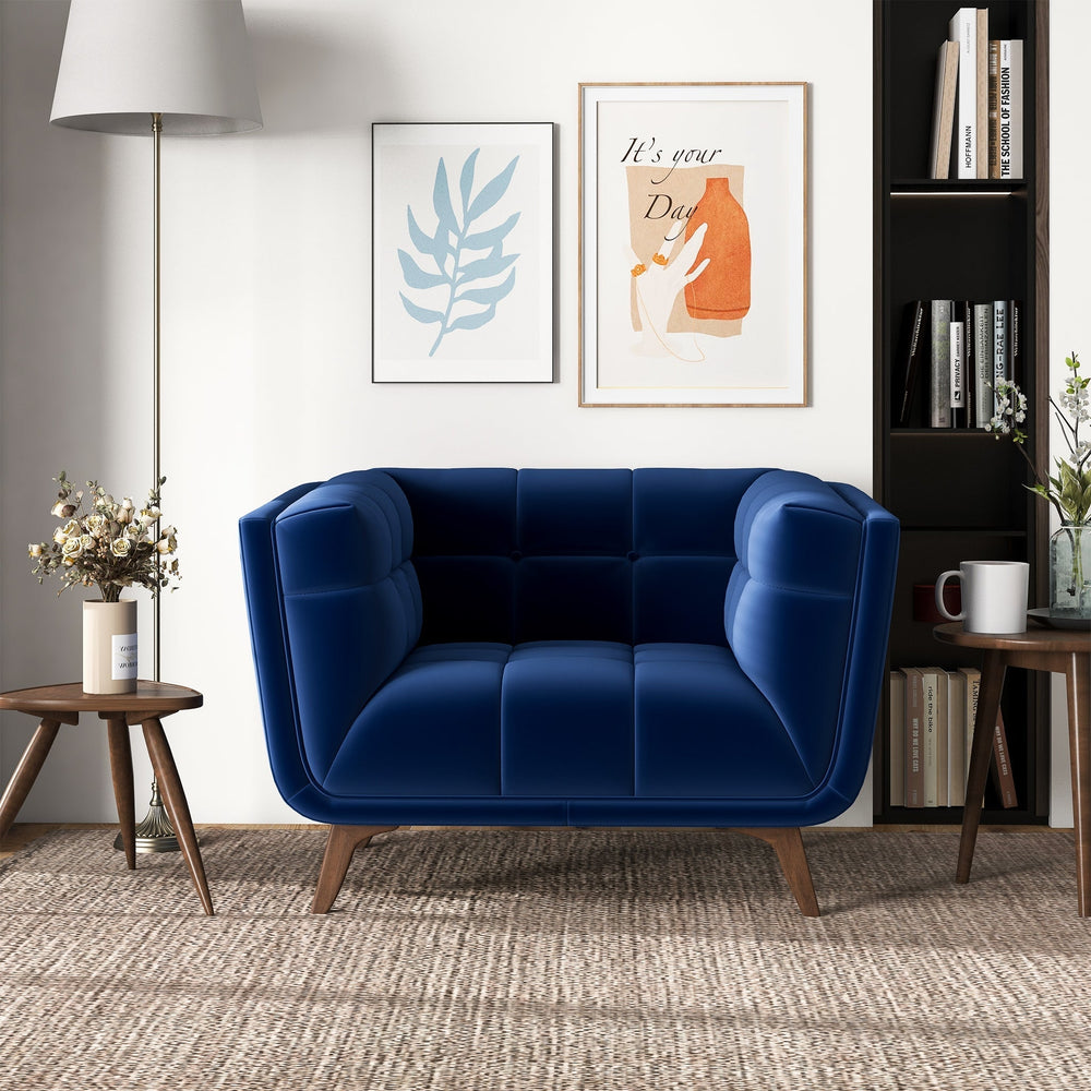 Addison Lounge Chair(Dark Blue Velvet) Image 2