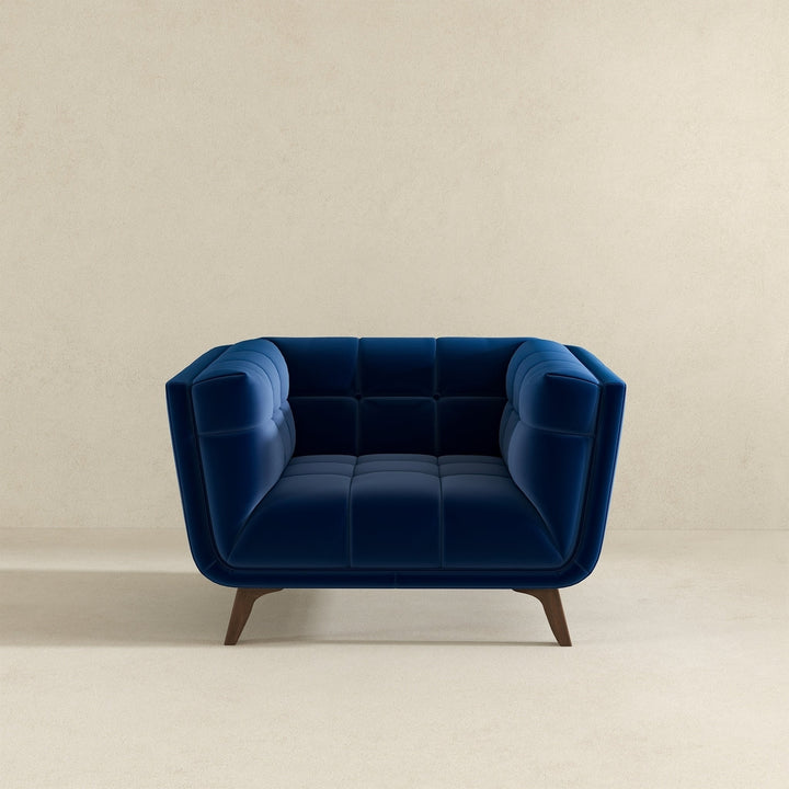 Addison Lounge Chair(Dark Blue Velvet) Image 4