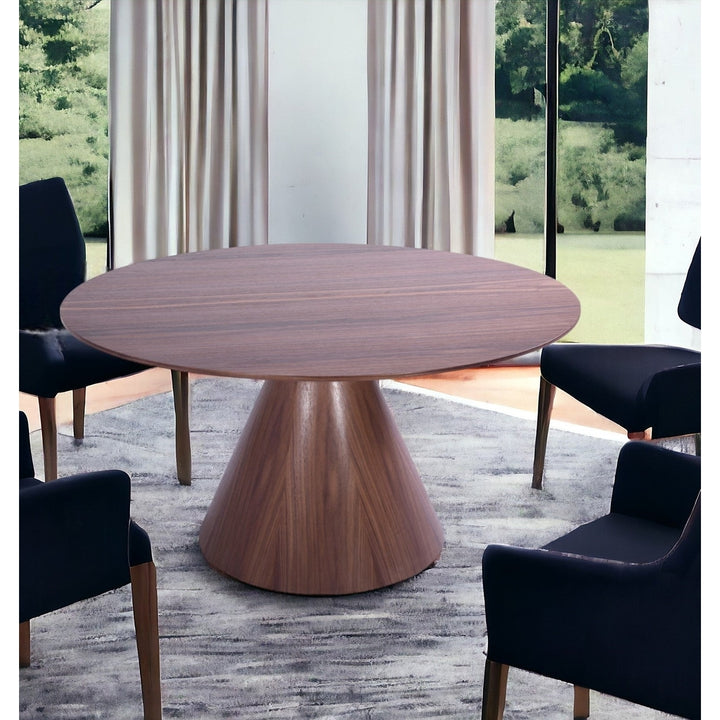 59" Brown Solid Wood Dining Image 9