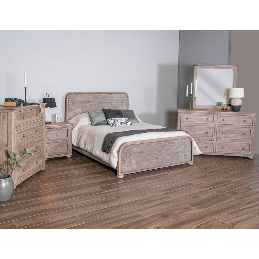 59" Natural Solid Wood Six Drawer Double Dresser Image 1