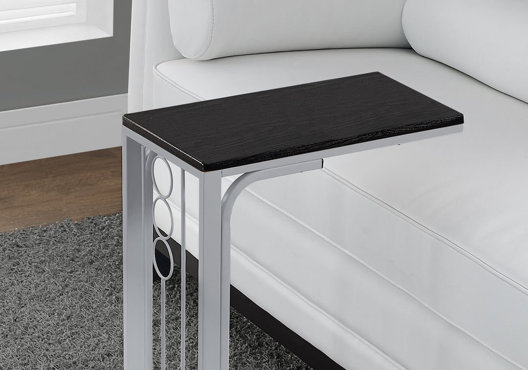 60" Gray And Black End Table Image 2