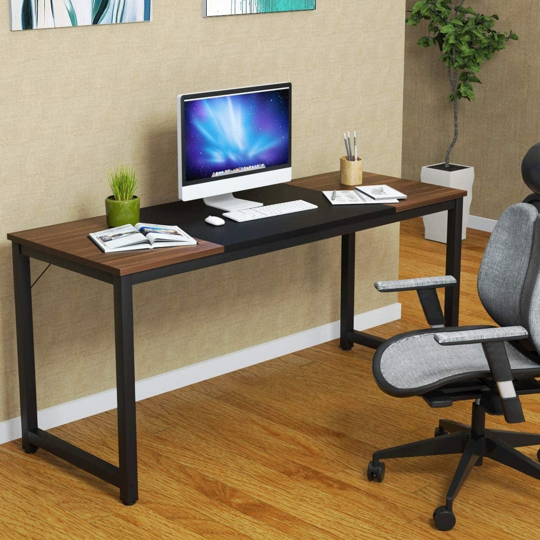 63 Inch Study Writing Desk for Home Office Bedroom Image 3