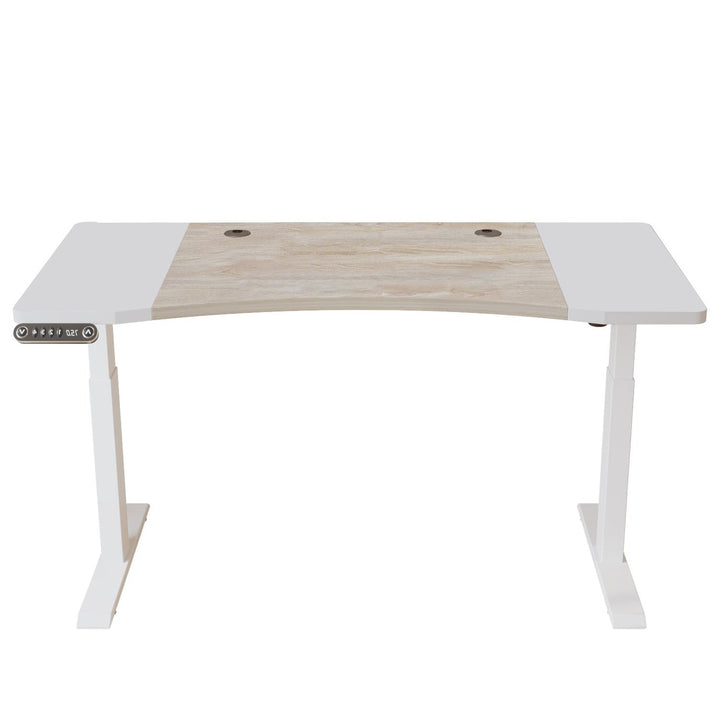 63" Adjustable White Standing Desk Image 4