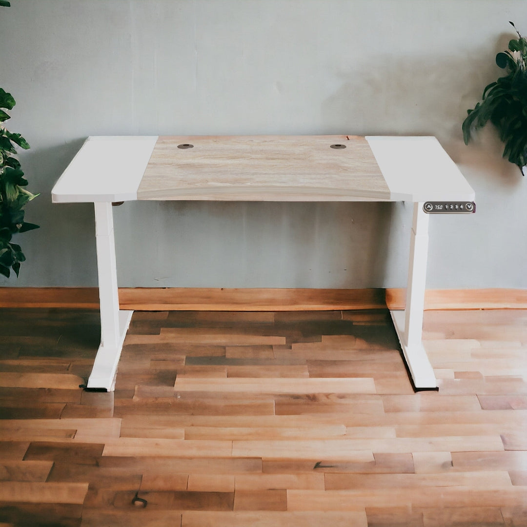 63" Adjustable White Standing Desk Image 5