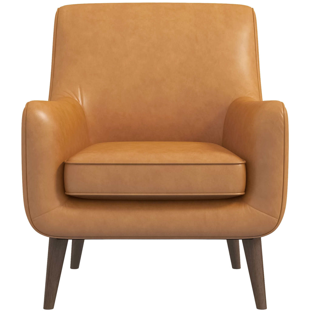 Alex Tan Leather Lounge Chair Image 2