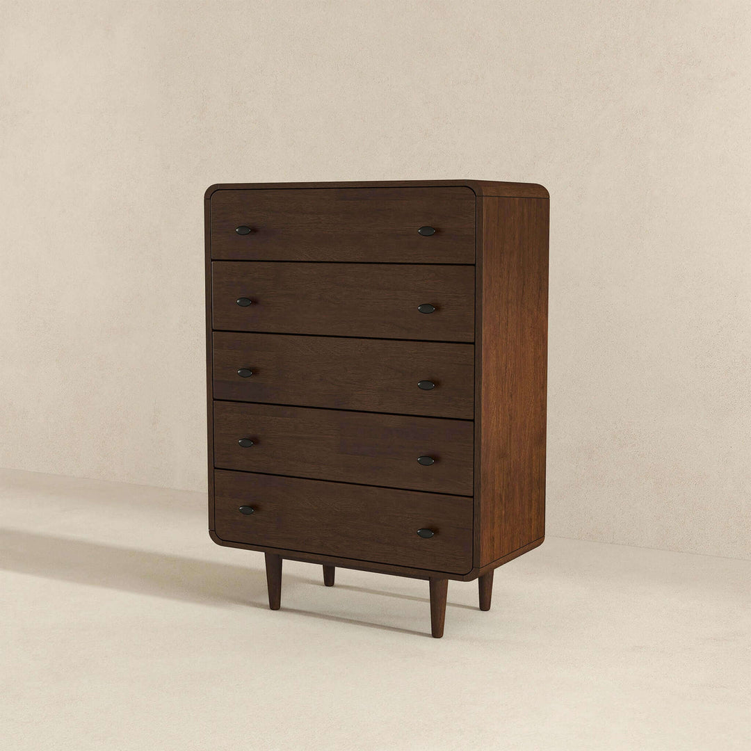 Alexa Mid Century Modern Dresser 5 Drawer Image 5