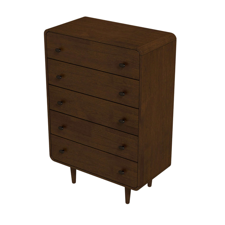 Alexa Mid Century Modern Dresser 5 Drawer Image 6