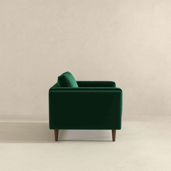 Amber Dark Green Velvet Lounge Chair Image 5