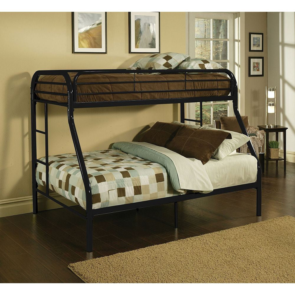 Black Twin Over Full Size Bunk Bed Image 2