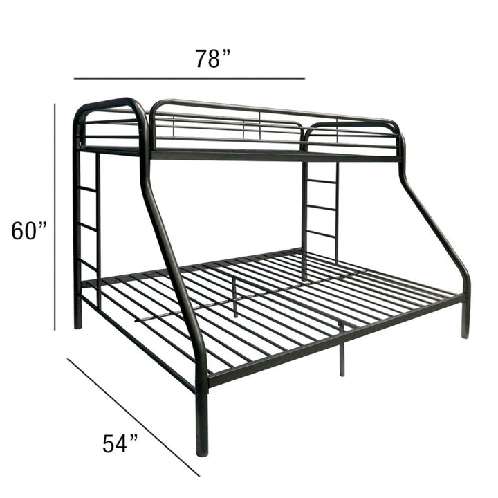 Black Twin Over Full Size Bunk Bed Image 4