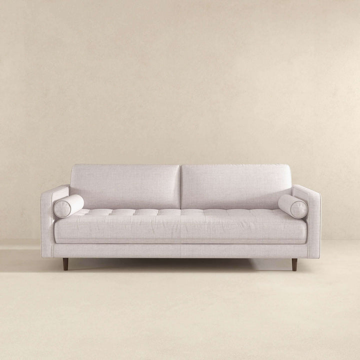 Anthony Beige Linen Sofa Image 4